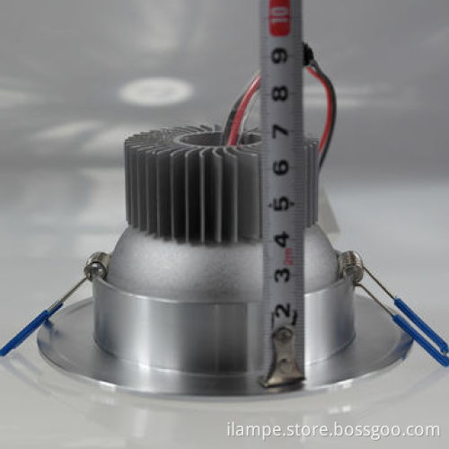 Round recessed 7W LED Downlight
